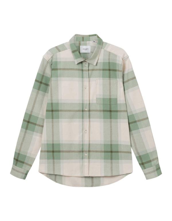 LES_DEUX_Jeremy_Flannel_Shirt_Hedge_Green_3