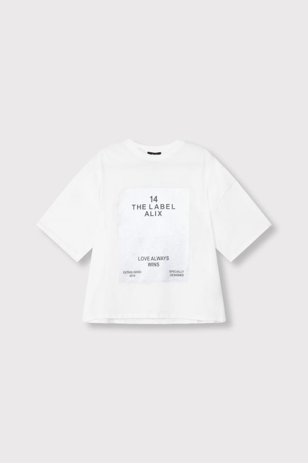 ALIX_THE_LABEL_Foil_print_T_Shirt_1