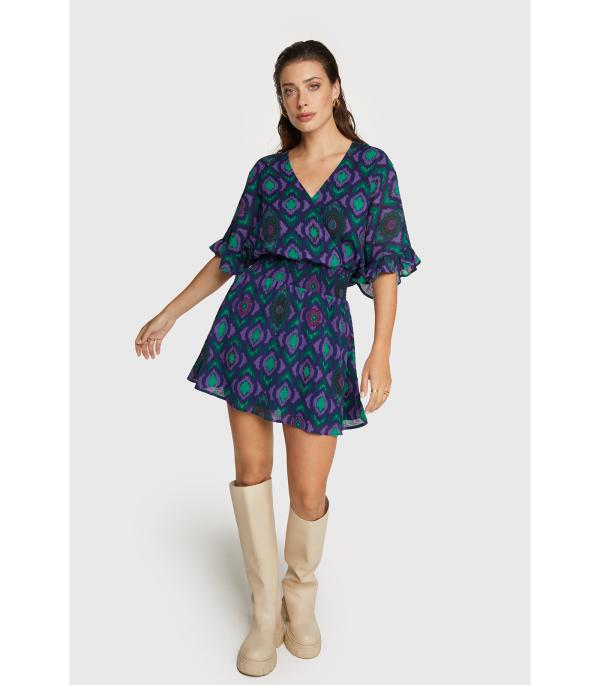 ALIX_THE_LABEL_Ikat_fake_wrap_dress