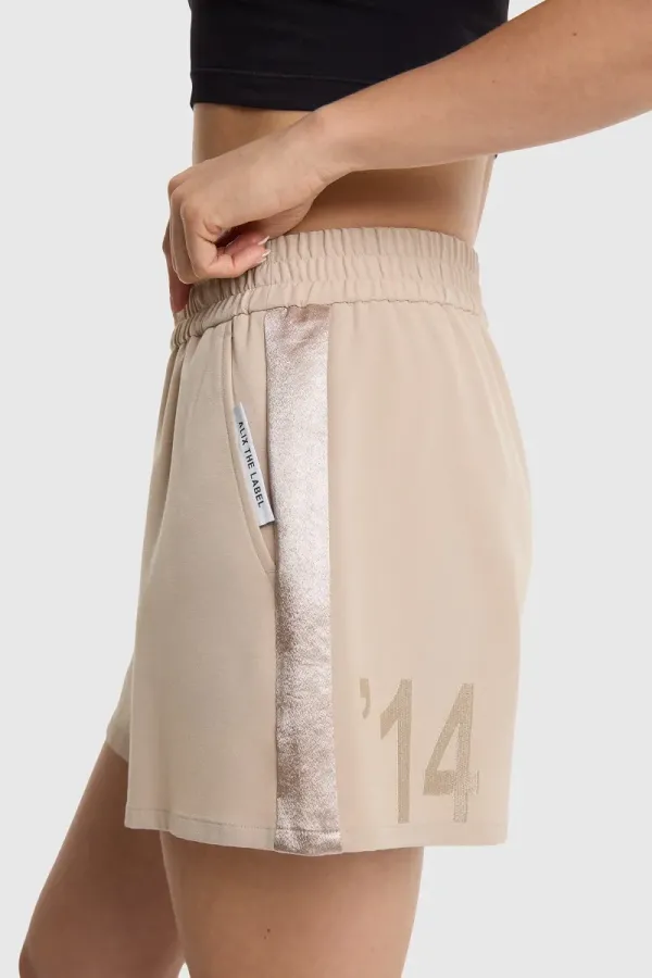 ALIX_THE_LABEL_LADIES_WOVEN_SHINY_TAPE_SHORTS_SAND_2
