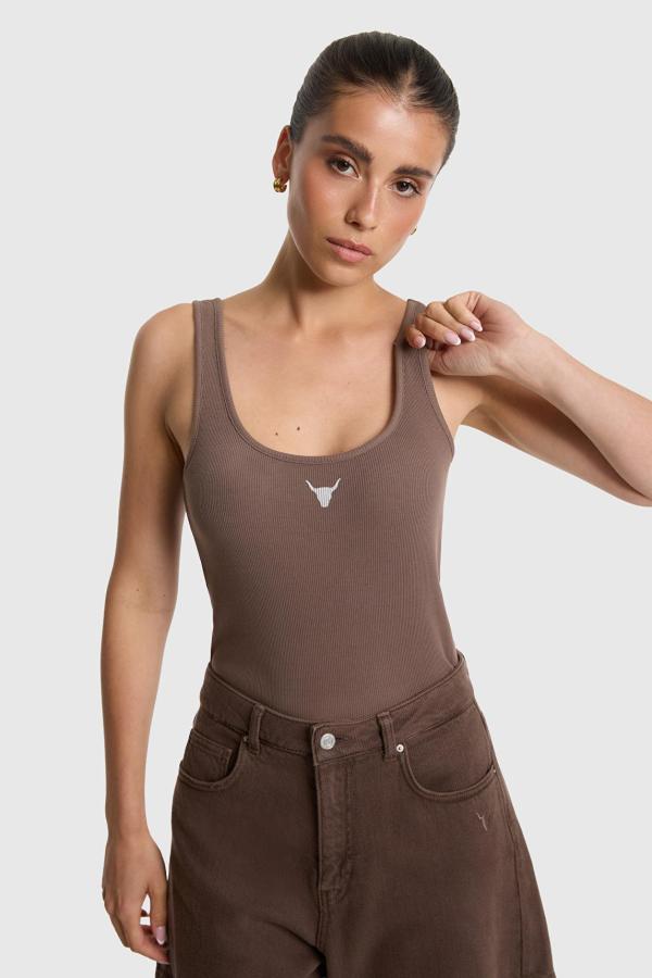 ALIX_THE_LABEL_TANK_TOP_BROWN