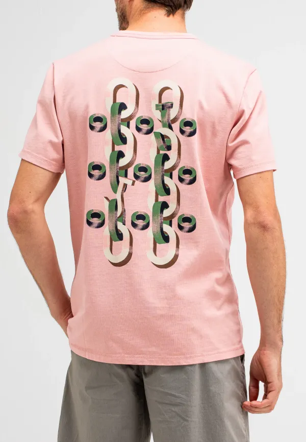 BUTCHER_OF_BLUE_Chain_hook_tee_Flamingo_Pink_2