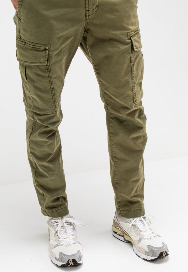 BUTCHER_OF_BLUE_Tristan_Slim_Sateen_Cargo_Lago_Green