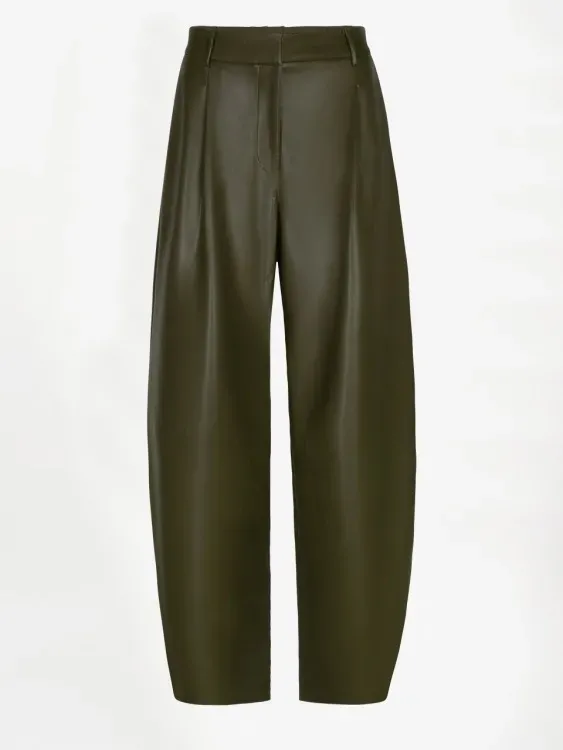 DANTE_6_MINORA_FAUX_LEATHER_BARREL_PANTS_MOSS_OLIVE