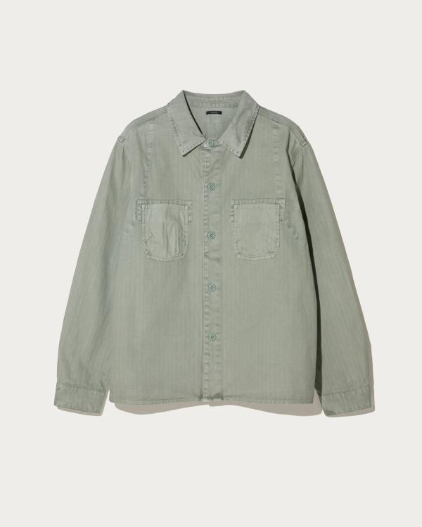 DENHAM_CORE_WORK_OVERSHIRT_GDHT_GREEN