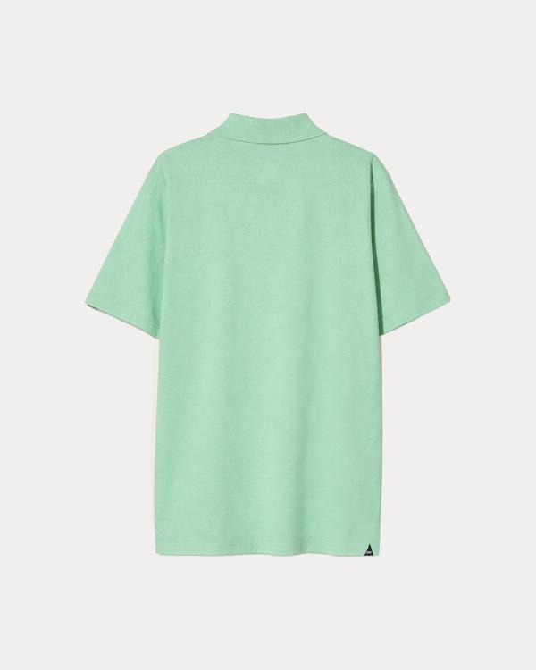 DENHAM_SCISSOR_OPEN_COLLAR_POLO_LAUREL_GREEN_1