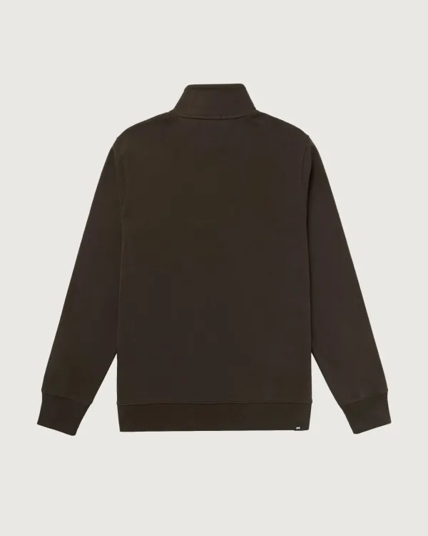 DENHAM_SCISSOR_ZIP_SWEAT_COFFEE_BROWN_1
