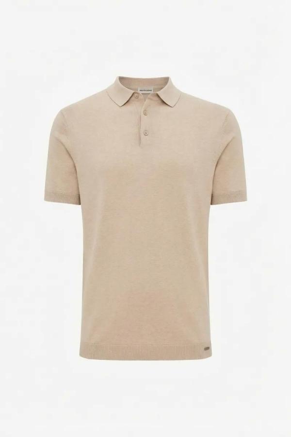 GENTILUOMO_GEBREIDE_POLO_BRUIN