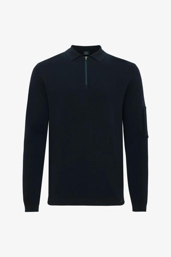 GENTI_Polo_zip_LS_navy_2