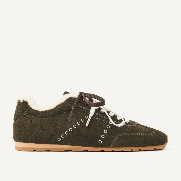 NUBIKK_BILLY_LOU_FUR_II_DK_GREEN_SUEDE