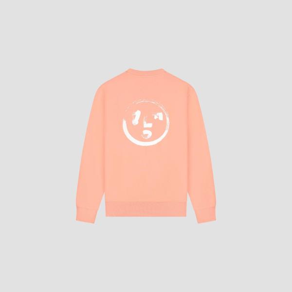 OLAF_BRUSHSTROKE_FACE_CREWNECK_BURNT_CORAL