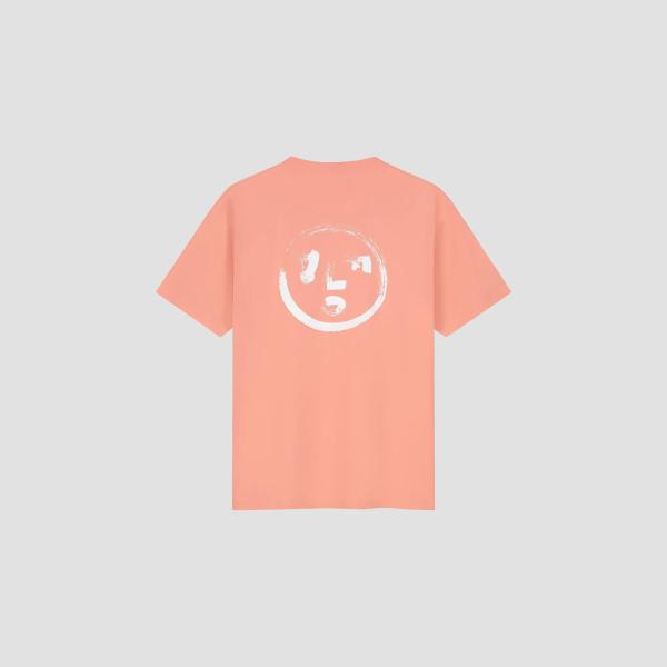 OLAF_BRUSHSTROKE_FACE_TEE_BURNT_CORAL