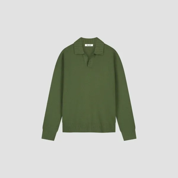 OLAF_ESSENTIAL_KNITTED_POLO_COMBU_GREEN