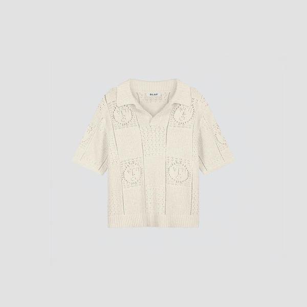 OLAF_Face_logo_knit_polo