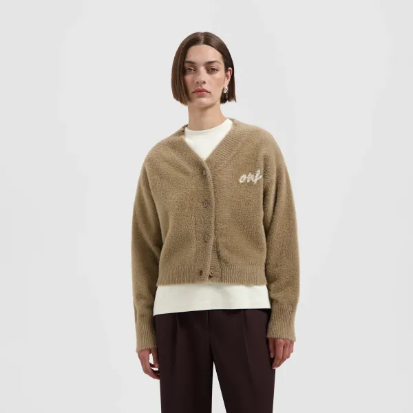 OLAF_Fluffy_script_logo_cardigan_1