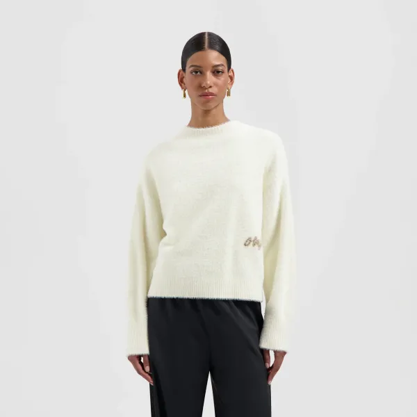 OLAF_Fluffy_script_logo_knit
