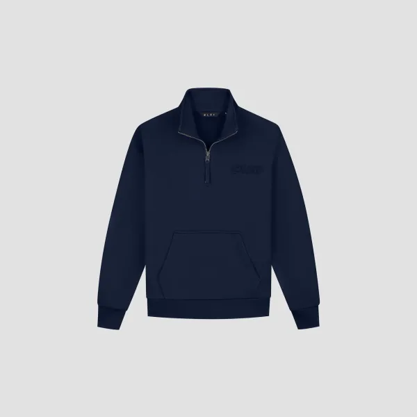 OLAF_Retro_logo_half_zip_sweat_navy_1