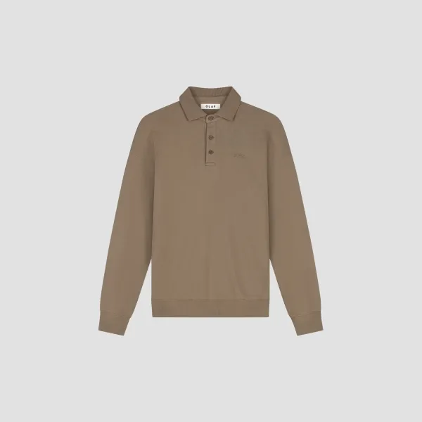 OLAF_SIGNATURE_OVERSIZED_POLO_CHOCOLATE_CHIP