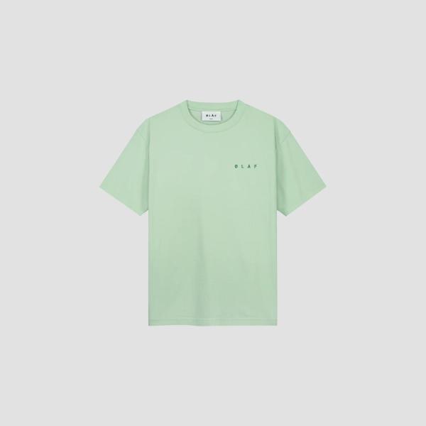 OLAF_Spiral_Face_Tee_Pale_green