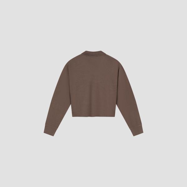 OLAF_Waffle_polo_top_LS_1