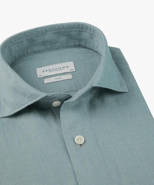 PROFUOMO_Cutaway_linnen_shirt_blue_1