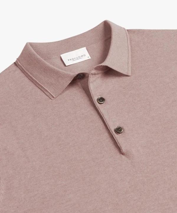PROFUOMO_DONKERROZE_LUXURY_BASIC_POLO_1