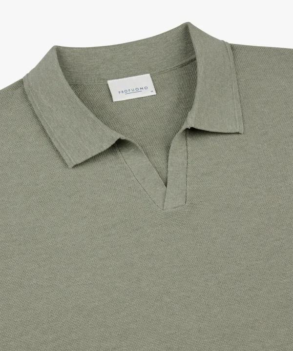 PROFUOMO_GROENE_LUXURY_BASIC_OPEN_COLLAR_POLO__1