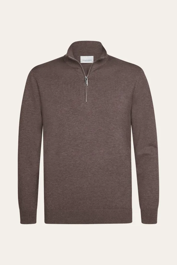 PROFUOMO_LUXURY_BASIC_HALF_ZIP_AUBERGINE