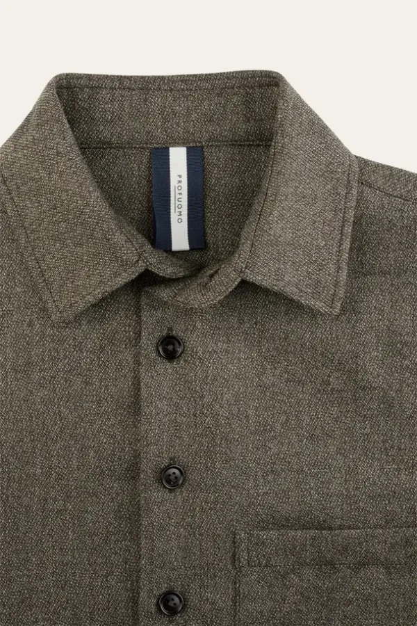 PROFUOMO_OVERSHIRT_MOULINE_BROWN_1