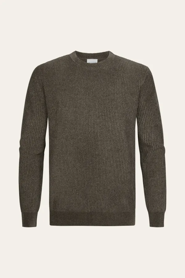 PROFUOMO_PULLOVER_CREWNECK_BROWN