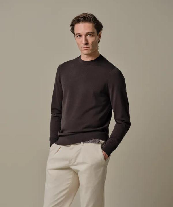 PROFUOMO_PULLOVER_CREW_NECK_DARK_BROWN_3