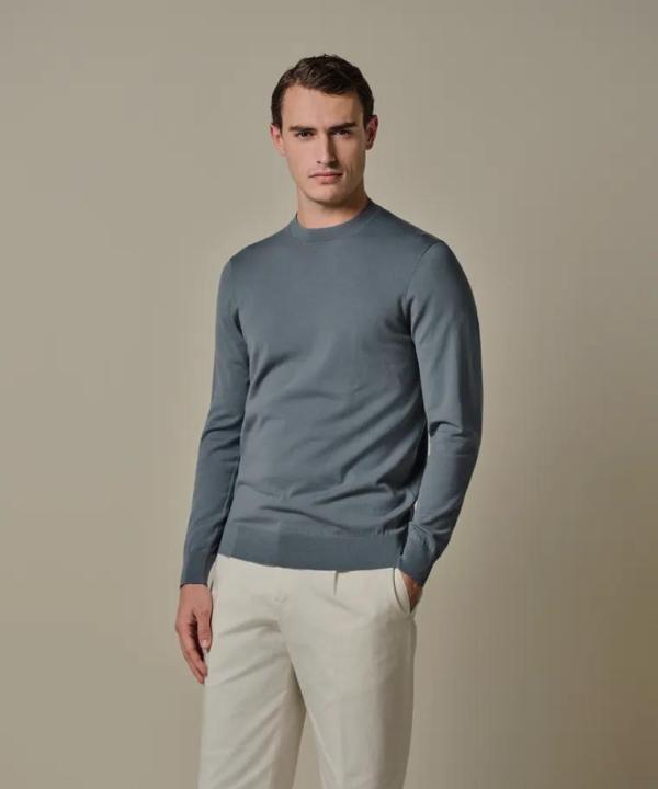 PROFUOMO_PULLOVER_CREW_NECK_GREY_BLUE_2