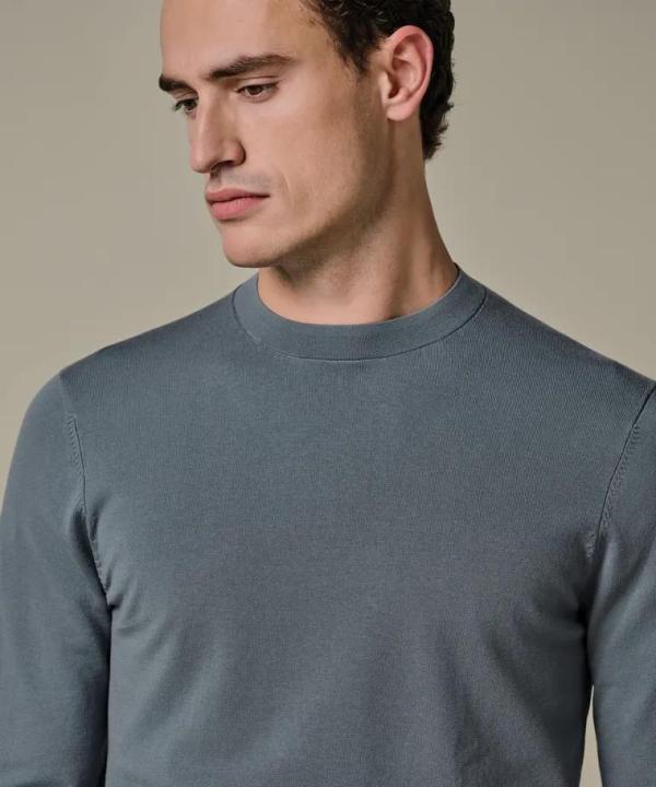 PROFUOMO_PULLOVER_CREW_NECK_GREY_BLUE_3