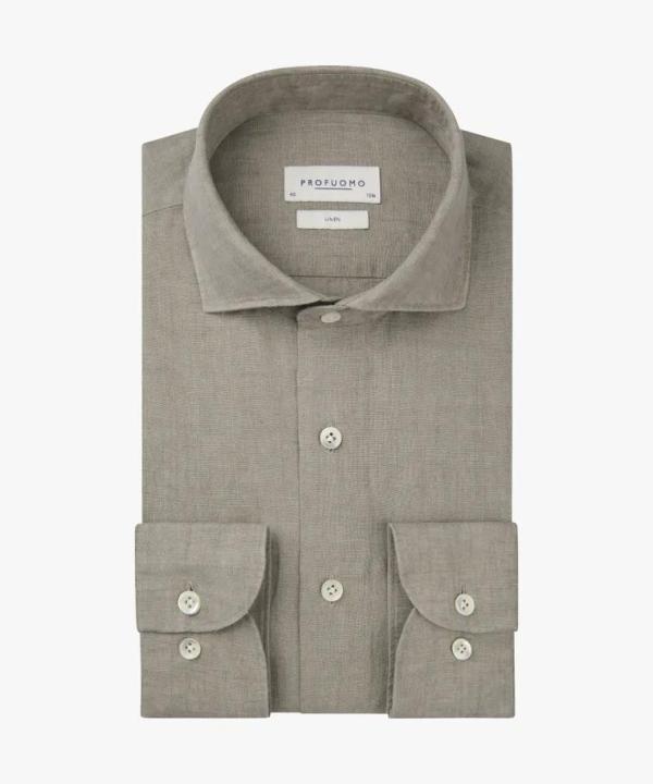 PROFUOMO_SHIRT_CUTAWAY_SF_D_BEIGE_