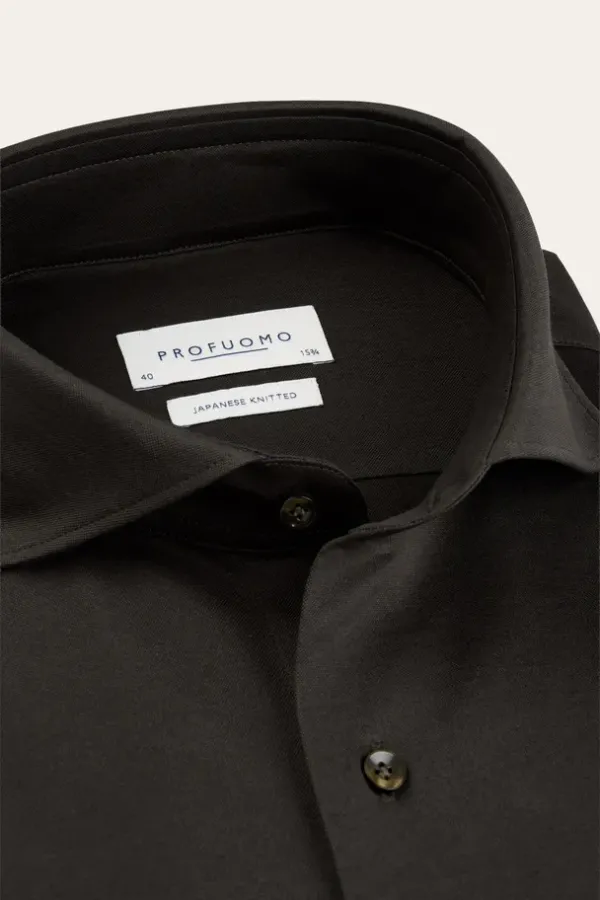 PROFUOMO_SHIRT_X_CUTAWAY_SF_D_BROWN_1
