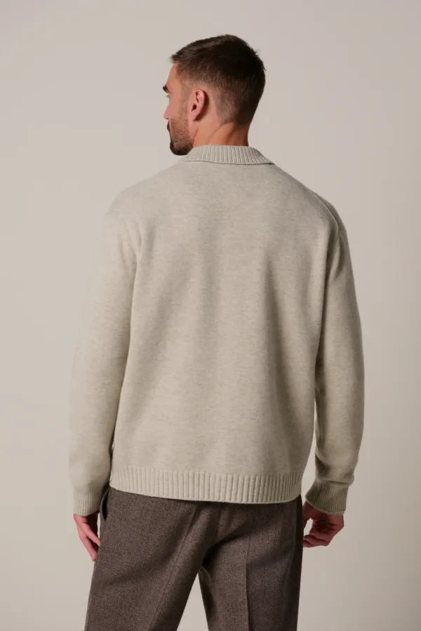 PROFUOMO_SOFT_WOLLEN_CARDIGAN_BEIGE_2