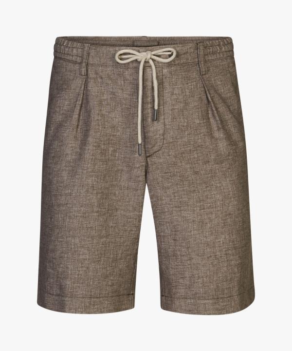 PROFUOMO_SPORTCORD_LINEN_SHORT_BROWN