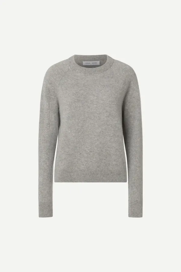 SAMSOE_SAMSOE_BOSTON_O_NECK_GREY_MELANGE