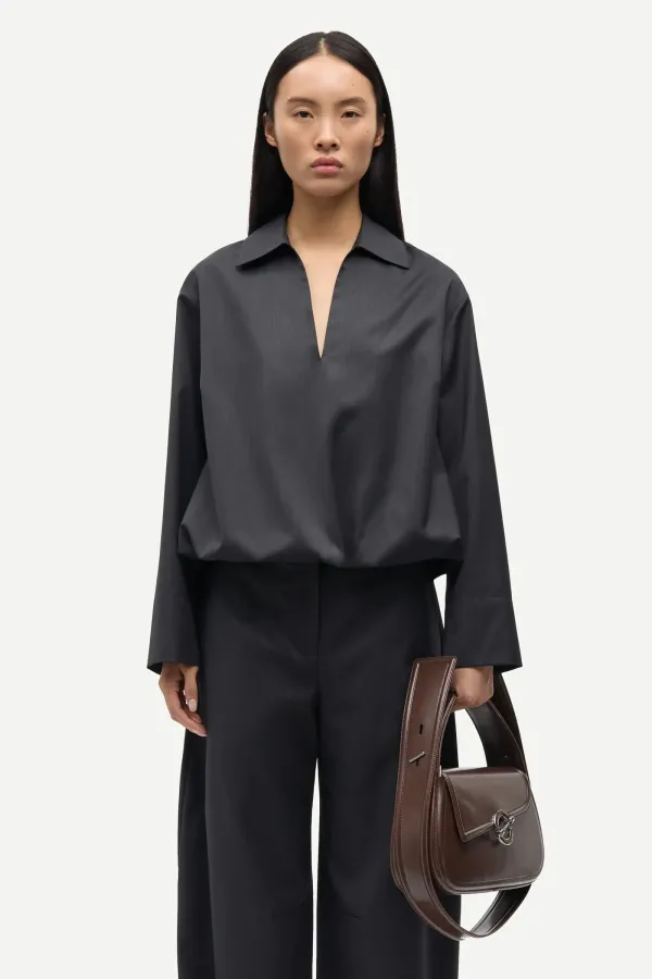 SAMSOE_SAMSOE_SADAPHNE_SHIRT_BLACK_MELANGE_2