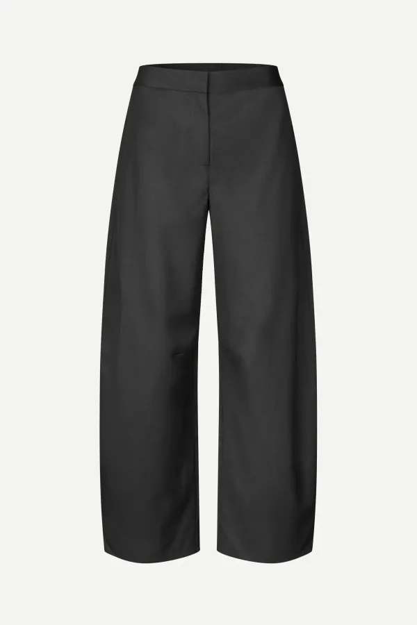SAMSOE_SAMSOE_SAROKO_TROUSERS_BLACK_MELANGE
