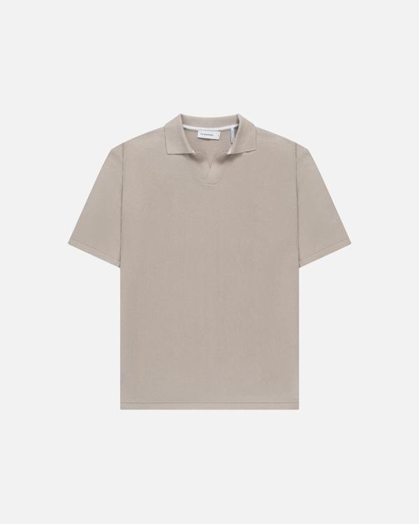 The_GoodPeople_Beige_heren_polo_Paolo