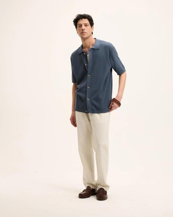 The_GoodPeople_Blauw_heren_overhemd_Pvest_1