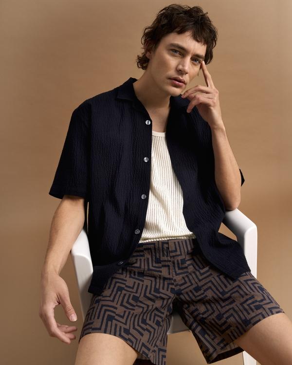 The_GoodPeople_Blauw_heren_overhemd_Slin