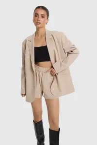 ALIX_THE_LABEL_LADIES_WOVEN_SHINY_TAPE_SHORTS_SAND