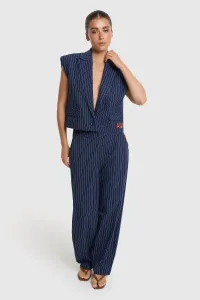 ALIX_THE_LABEL_LADIES_WOVEN_STRIPED_BARREL_PANTS_NAVY