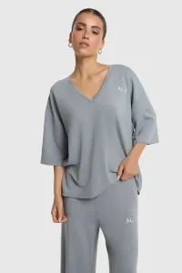 ALIX_THE_LABEL_Ladies_Knitted_Scuba_V_neck_Top