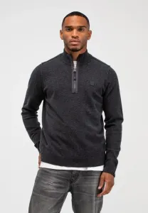 BUTCHER_OF_BLUE_CLIFDEN_HALF_ZIP_BLACK_MELANGE