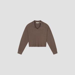 OLAF_Waffle_polo_top_LS