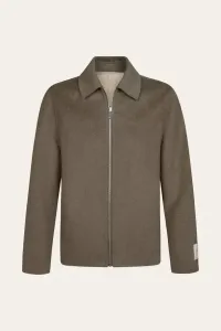 PROFUOMO_OVERSHIRT_WOOL_ZIP_REV_BROWN