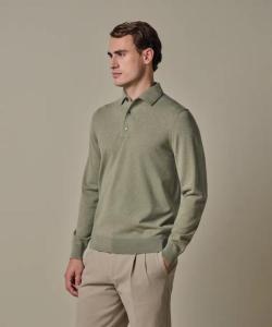 PROFUOMO_POLO_ONEPIECE_LS_M_GREEN